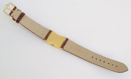 fig 6. VERY RARE SOLID 18CT GOLD GIRARD PERREGAUX MENS WATCH C1950
