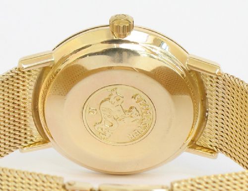 fig 8. STUNNING SOLID 9CT GOLD OMEGA SEAMASTER DEVILLE AUTOMATIC MENS WATCH