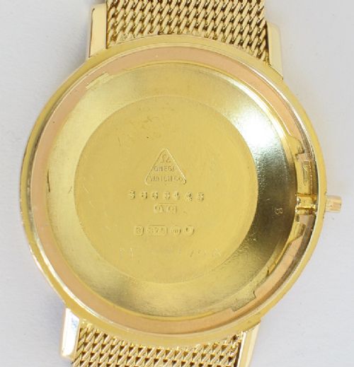 fig 11. STUNNING SOLID 9CT GOLD OMEGA SEAMASTER DEVILLE AUTOMATIC MENS WATCH