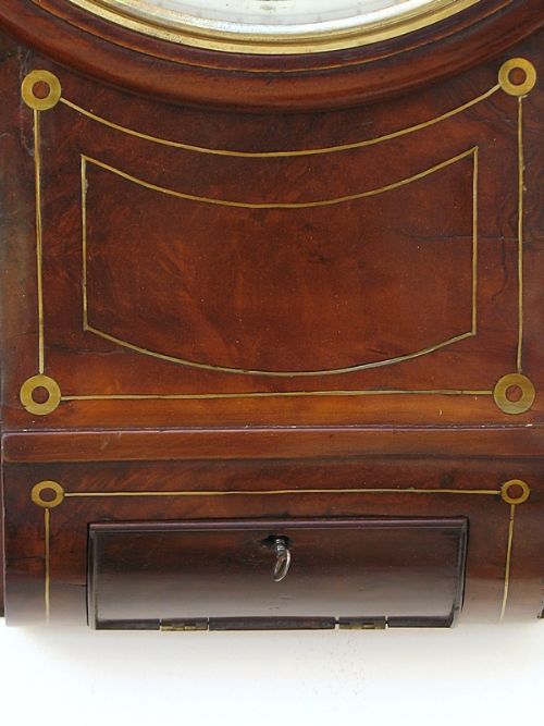 fig 5. SUPERB MAHOGANY DROP DIAL GEROGIAN REGENCY FUSEE WALL CLOCK BY GEORGE YOUNGE OF LONDON C1820