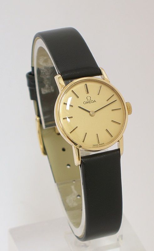 fig 1. LOVELY SOLID 9CT GOLD LADIES OMEGA COCKTAIL WATCH