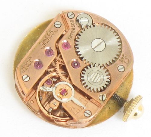 fig 4. LOVELY SOLID 9CT GOLD OMEGA LADIES COCKTAIL WATCH C1950