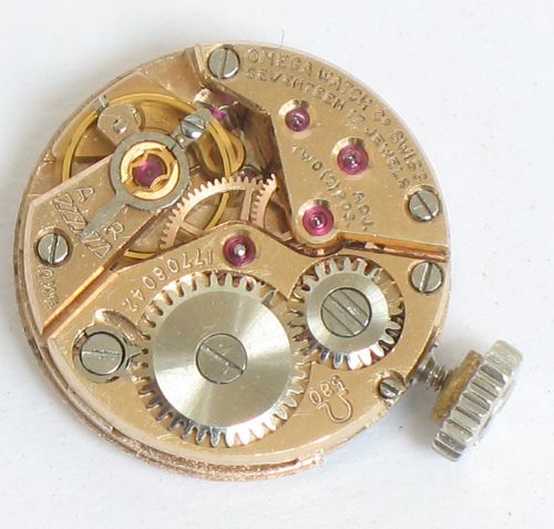 fig 10. WONDERFUL OMEGA PLATINUM AND DIAMOND LADIES COCKTAIL WATCH