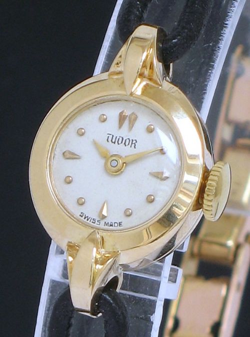 fig 1. LOVELY SOLID 18CT GOLD ROLEX TUDOR LADIES VINTAGE COCKTAIL WATCH
