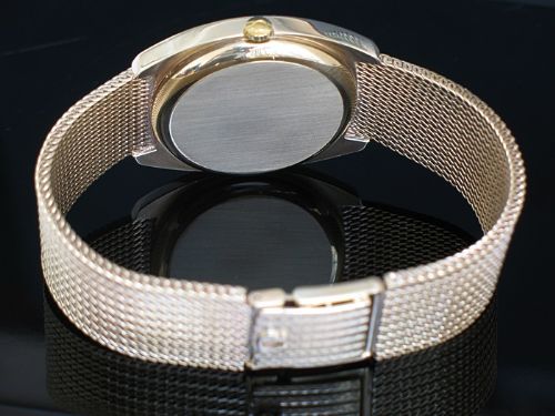fig 5. STUNNING SOLID 9CT GOLD OMEGA DEVILLE AUTOMATIC DATE MENS WATCH