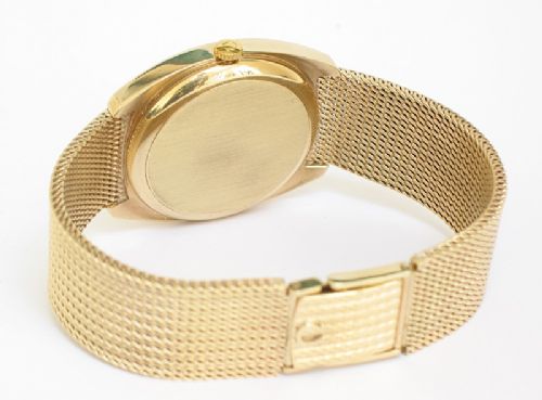 fig 6. STUNNING SOLID 9CT GOLD OMEGA DEVILLE AUTOMATIC DATE MENS WATCH