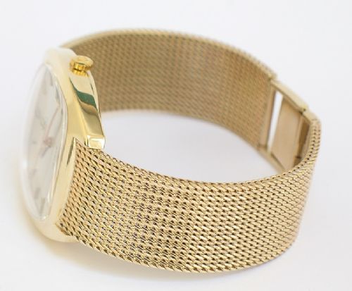 fig 7. STUNNING SOLID 9CT GOLD OMEGA DEVILLE AUTOMATIC DATE MENS WATCH