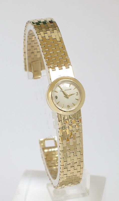 fig 5. BEAUTIFUL SOLID 9CT GOLD JAEGER-LECOULTRE BACKWINDER LADIES COCKTAIL WATCH C1958