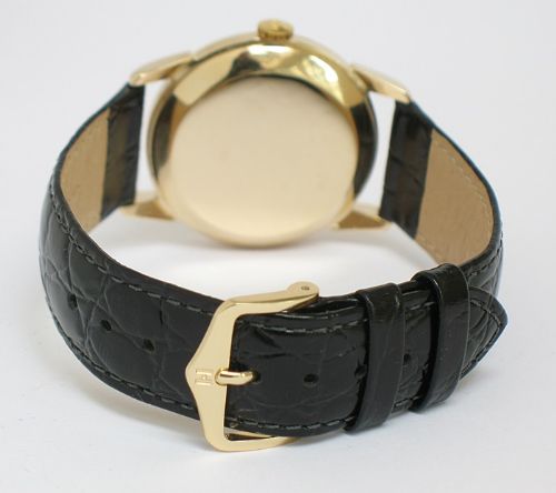fig 6. SUPERB RARE ORIGINAL SOLID 9CT GOLD OMEGA CALIBRE 267 REF OA 2900 MENS WATCH WITH BOX C1957
