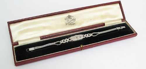 fig 9. BEAUTIFUL LONGINES PLATINUM AND DIAMOND ART DECO LADIES COCKTAIL WATCH C1930