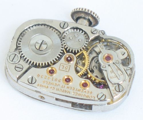 fig 9. DIVINE LONGINES PLATINUM AND DIAMOND ART DECO LADIES COCKTAIL WATCH c1940