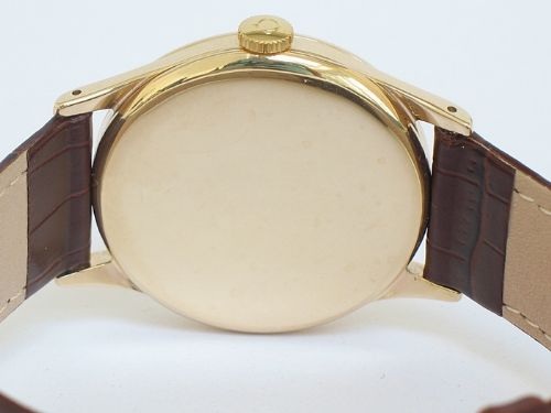 fig 5. STUNNING SOLID 9CT GOLD OMEGA CALIBRE 266 MENS WATCH C1957