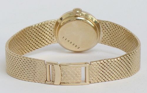 fig 4. LOVELY SOLID 9CT GOLD JAEGER LE-COULTRE LADIES COCKTAIL WATCH