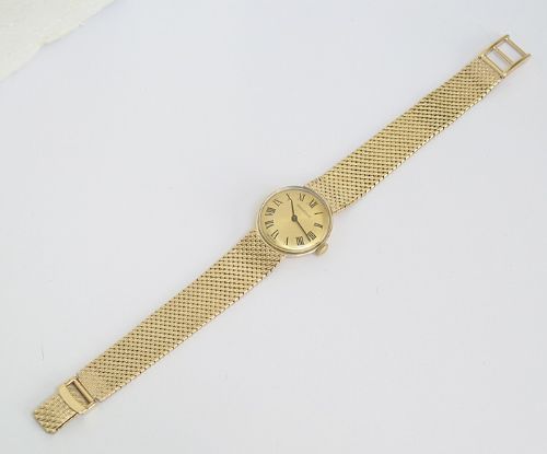 fig 6. LOVELY SOLID 9CT GOLD JAEGER LE-COULTRE LADIES COCKTAIL WATCH