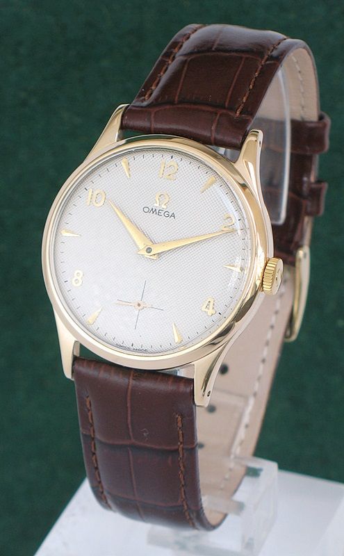 fig 1. STUNNING SOLID 9CT GOLD OMEGA CALIBRE 266 MENS WATCH C1957