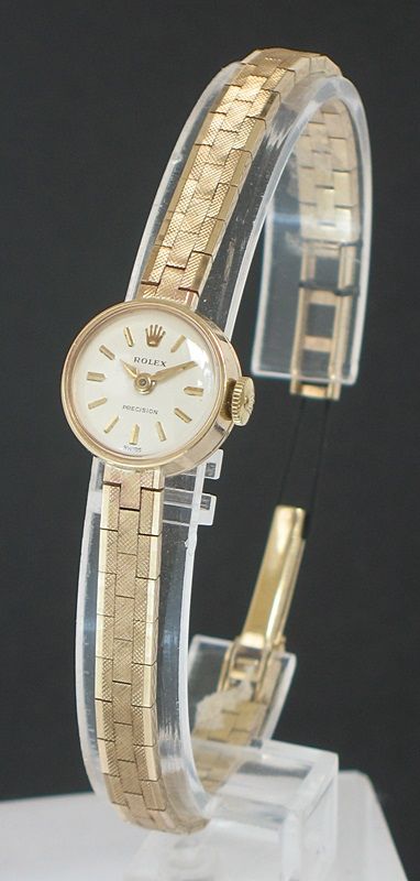 Beautiful Solid 9ct Gold Rolex Precision Ladies Cocktail Watch