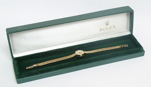 fig 9. BEAUTIFUL SOLID 9CT GOLD ROLEX PRECISION LADIES COCKTAIL WATCH