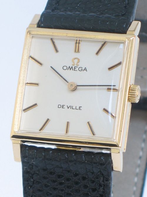 fig 2. CLASSIC SOLID 18CT GOLD OMEGA DE VILLE LADIES DRESS WATCH