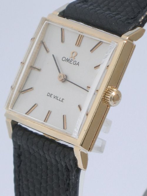 fig 3. CLASSIC SOLID 18CT GOLD OMEGA DE VILLE LADIES DRESS WATCH