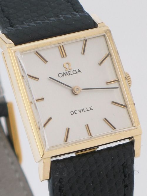 fig 4. CLASSIC SOLID 18CT GOLD OMEGA DE VILLE LADIES DRESS WATCH