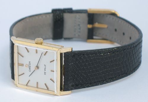 fig 5. CLASSIC SOLID 18CT GOLD OMEGA DE VILLE LADIES DRESS WATCH
