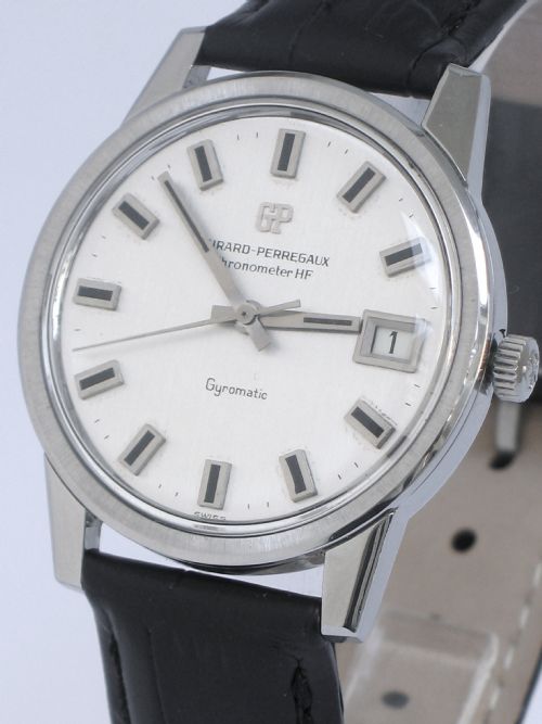 fig 2. INCREDIBLE GIRARD PERREGAUX GYROMATIC HF COSC OBSERVATORY CHRONOMETER MENS WATCH