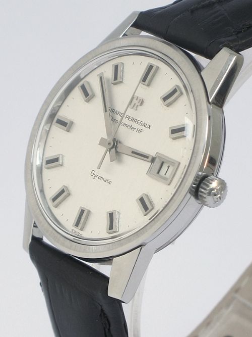 fig 3. INCREDIBLE GIRARD PERREGAUX GYROMATIC HF COSC OBSERVATORY CHRONOMETER MENS WATCH