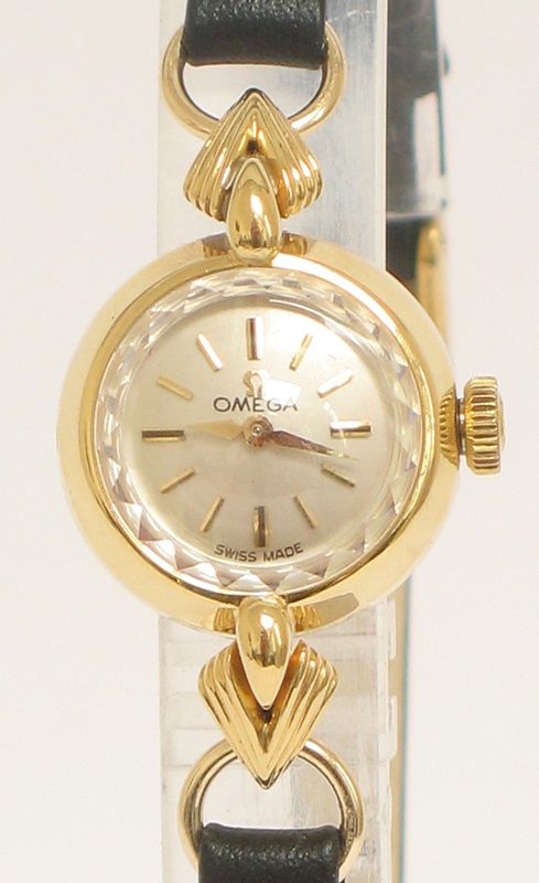 fig 3. BEAUTIFUL SOLID 18CT GOLD OMEGA SAPHETTE LADIES COCKTAIL WATCH 1959