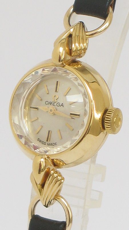 fig 4. BEAUTIFUL SOLID 18CT GOLD OMEGA SAPHETTE LADIES COCKTAIL WATCH 1959