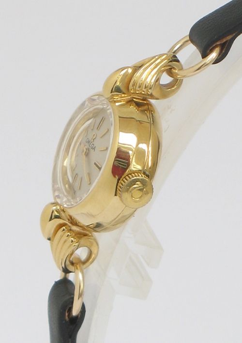 fig 5. BEAUTIFUL SOLID 18CT GOLD OMEGA SAPHETTE LADIES COCKTAIL WATCH 1959