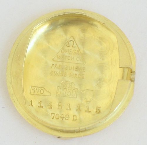fig 9. BEAUTIFUL SOLID 18CT GOLD OMEGA SAPHETTE LADIES COCKTAIL WATCH 1959