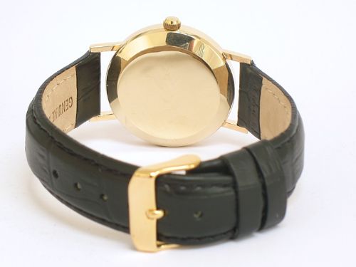 fig 4. SOLID 9CT GOLD GARRARD AUTOMATIC WITH DATE MENS WATCH