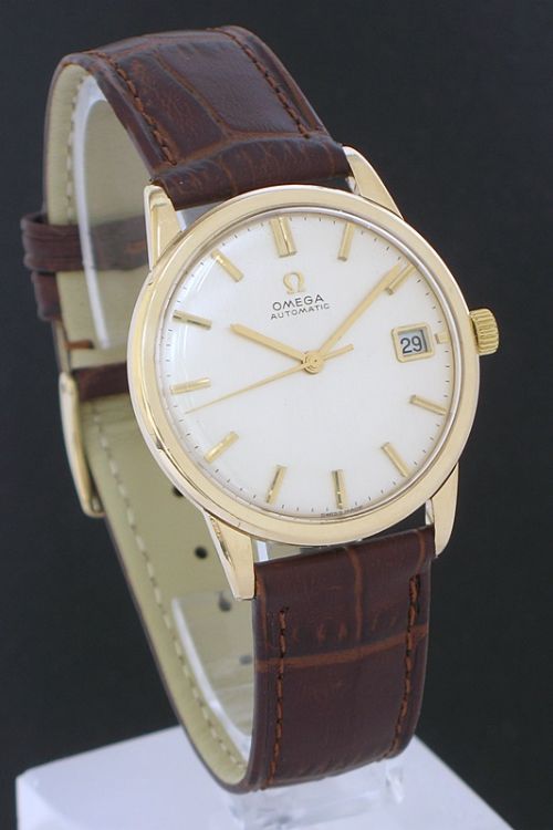fig 1. INCREDIBLE SOLID 9CT GOLD OMEGA AUTOMATIC WITH DATE MENS WATCH