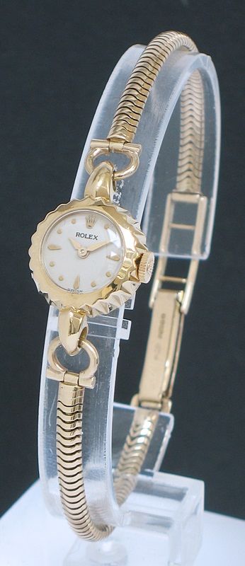 Beautiful Solid 18ct Gold Rolex Ladies Cocktail Watch C1950