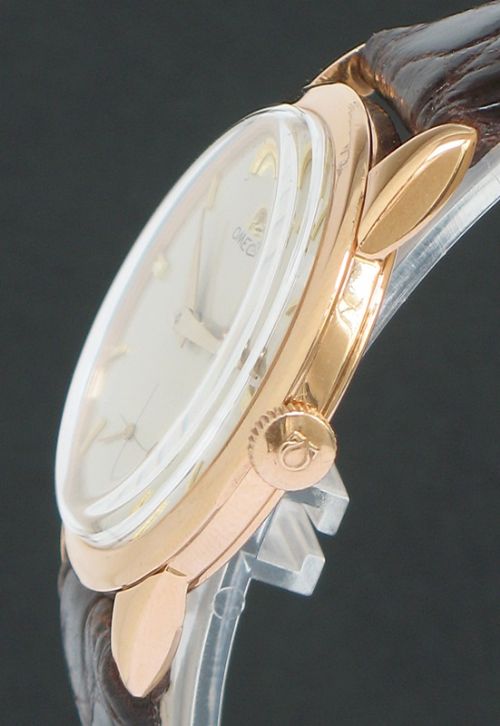 fig 4. STUNNING SOLID 18CT 18K ROSE GOLD OMEGA CALIBRE 267 MENS WATCH C1958