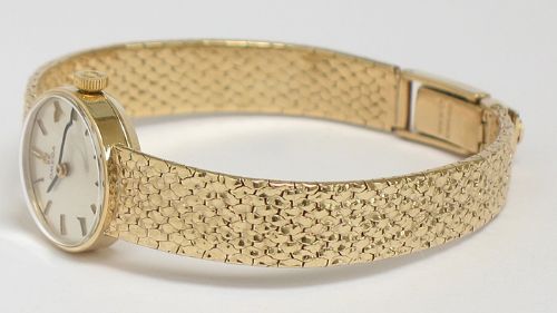 fig 6. LOVELY SOLID 9CT GOLD OMEGA LADIES COCKTAIL WATCH WITH ORIGINAL BOX