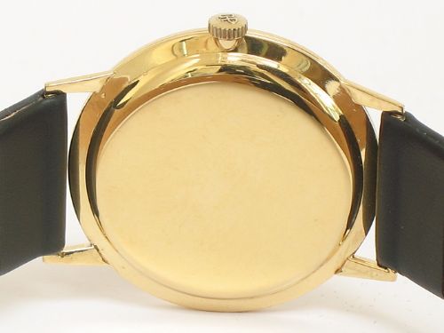 fig 5. STUNNING SOLID 18CT GOLD GIRARD PERREGAUX MENS SLIMLINE DRESS WATCH