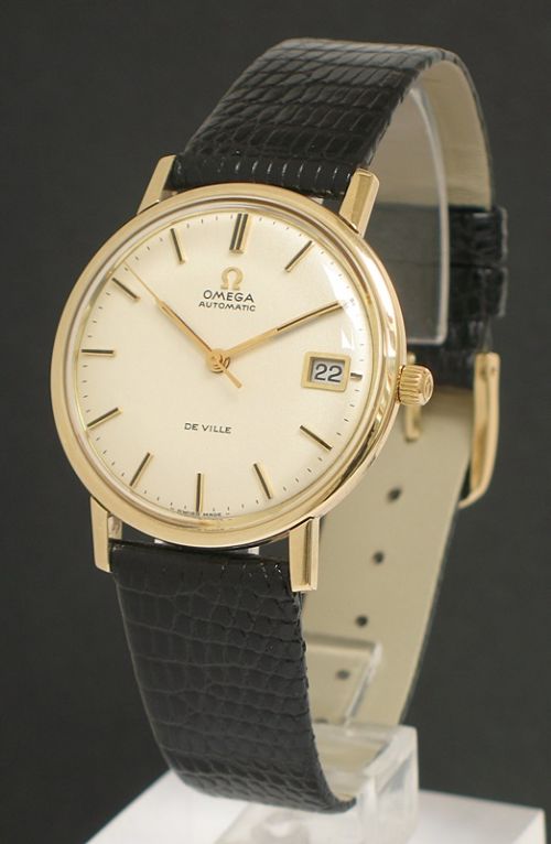 Superb Solid 9ct Gold Omega De Ville Automatic Mens Watch