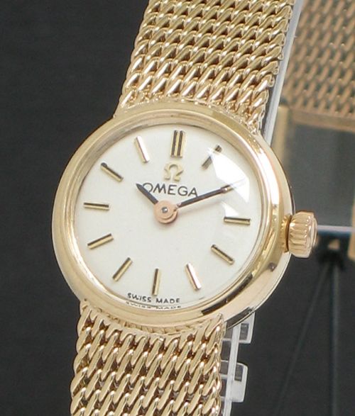 fig 2. BEAUTIFUL SOLID 9CT GOLD OMEGA LADIES COCKTAIL WATCH