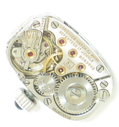 fig 7. EXQUISITE PLATINUM AND DIAMOND LONGINES ART DECO LADIES COCKTAIL WATCH C1940