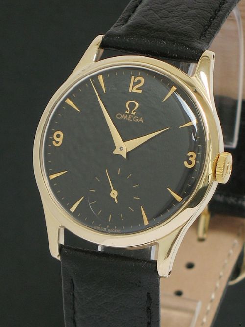 fig 2. STUNNING SOLID 9CT GOLD OMEGA CALIBRE 266 MENS WATCH C1953
