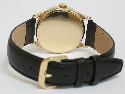 fig 5. STUNNING SOLID 9CT GOLD OMEGA CALIBRE 266 MENS WATCH C1953