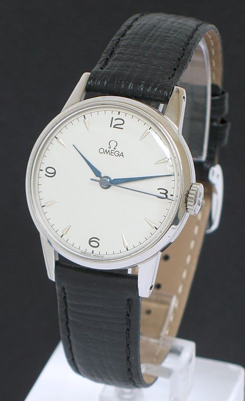 Rare Omega 3ot2 Stainless Steel Mens Watch C1947