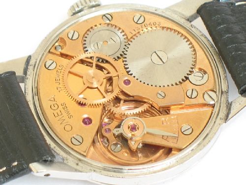fig 6. RARE OMEGA 3OT2 STAINLESS STEEL MENS WATCH C1947