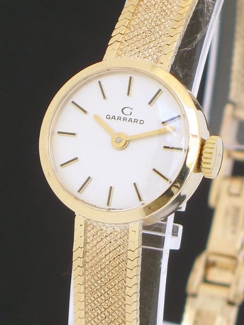 fig 2. GORGEOUS SOLID 9CT GOLD GARRARD LADIES COCKTAIL WATCH C1959