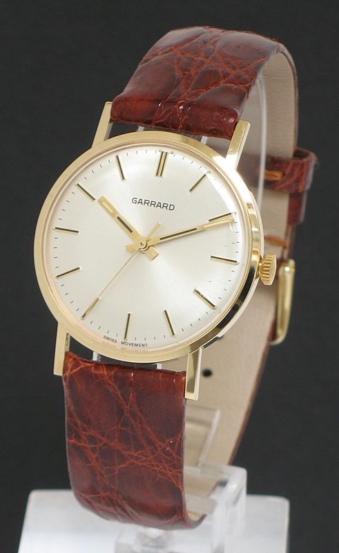 Superb Solid 9ct Gold Garrard Mens Watch