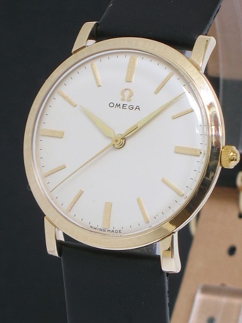 fig 2. STUNNING SOLID 9CT GOLD OMEGA CALIBRE 520 MENS SLIMLINE DRESS WATCH C1960