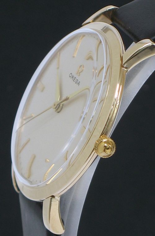 fig 3. STUNNING SOLID 9CT GOLD OMEGA CALIBRE 520 MENS SLIMLINE DRESS WATCH C1960