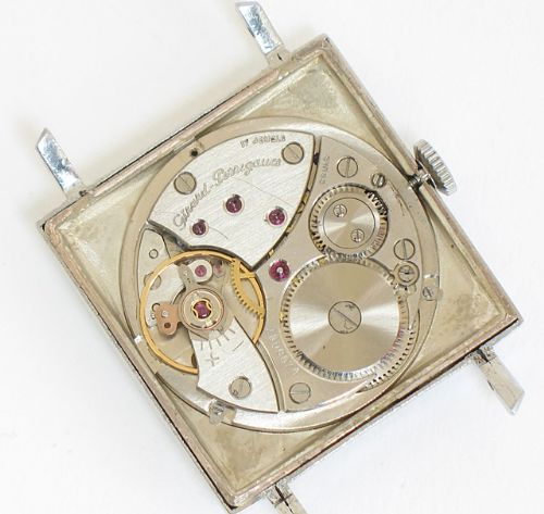 fig 8. SUPERB GIRARD PERREGAUX STAINLESS STEEL MENS SLIMLINE DRESS WATCH C1954