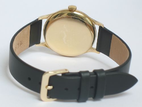 fig 5. RARE SOLID 9CT GOLD ULYSSE NARDIN MENS WATCH C1948